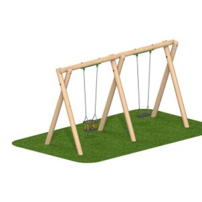 Flat Swing Seat and Cradle Swing Seat Set