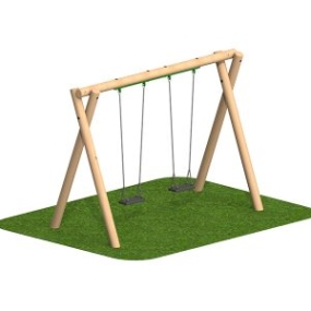 Double Flat Swing Set